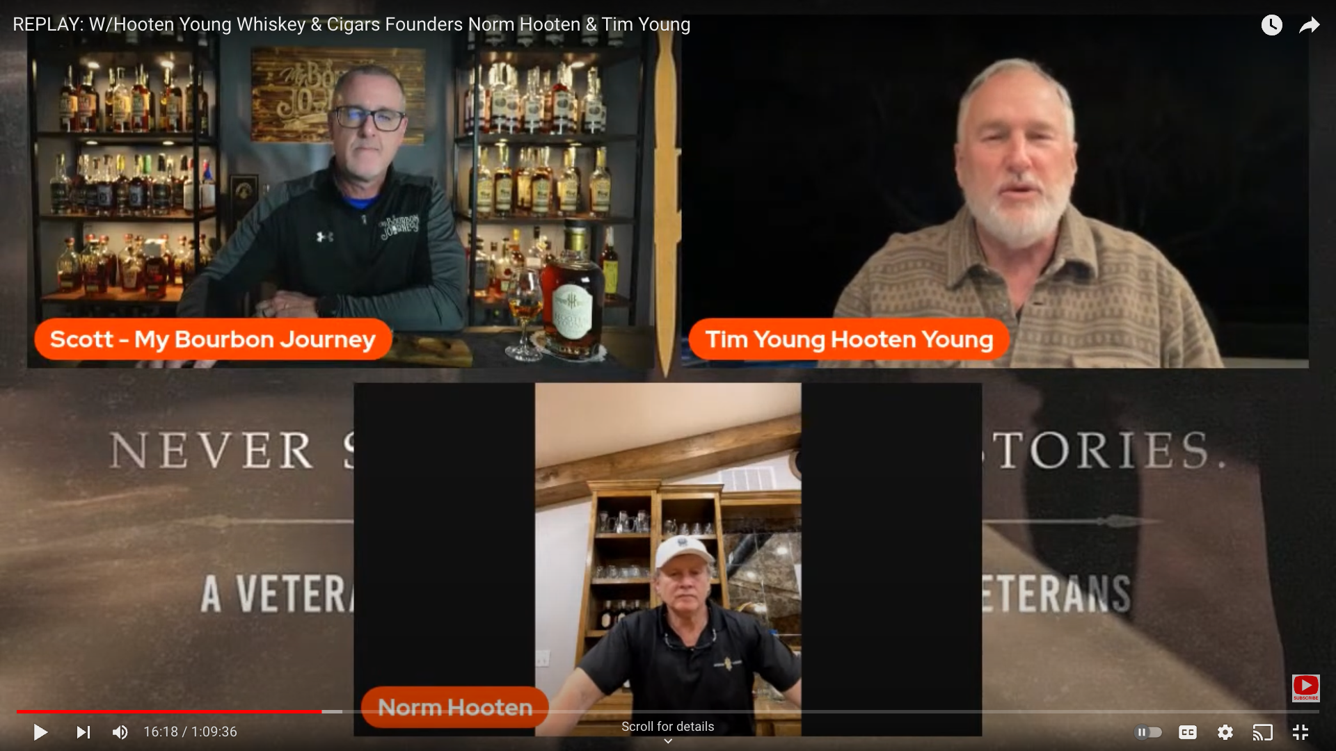 REPLAY: W/Hooten Young Whiskey & Cigars Founders Norm Hooten & Tim Young