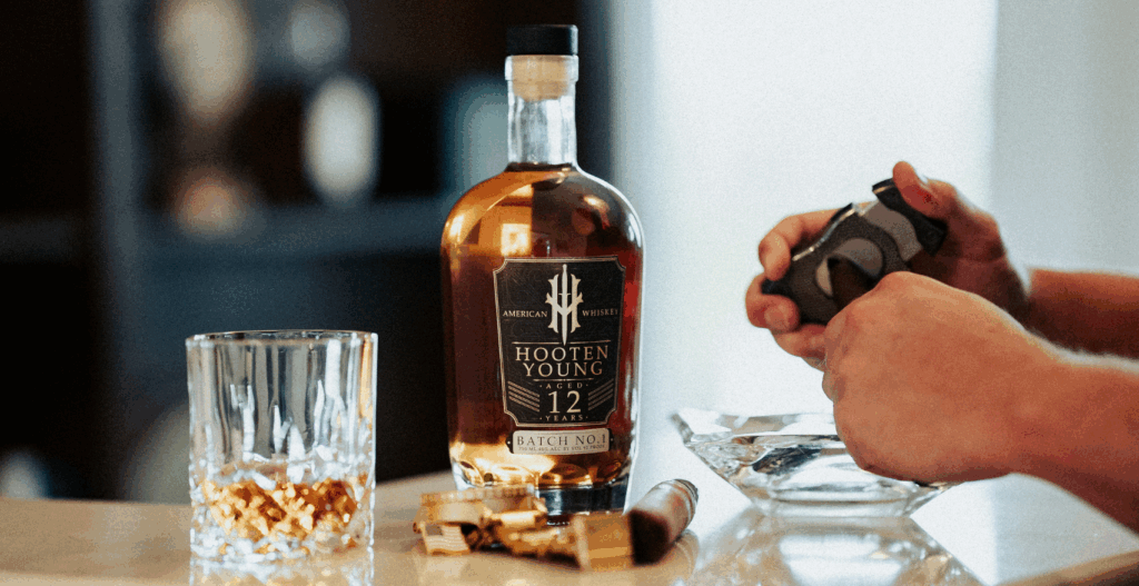 hooten young whiskey collection and cigars