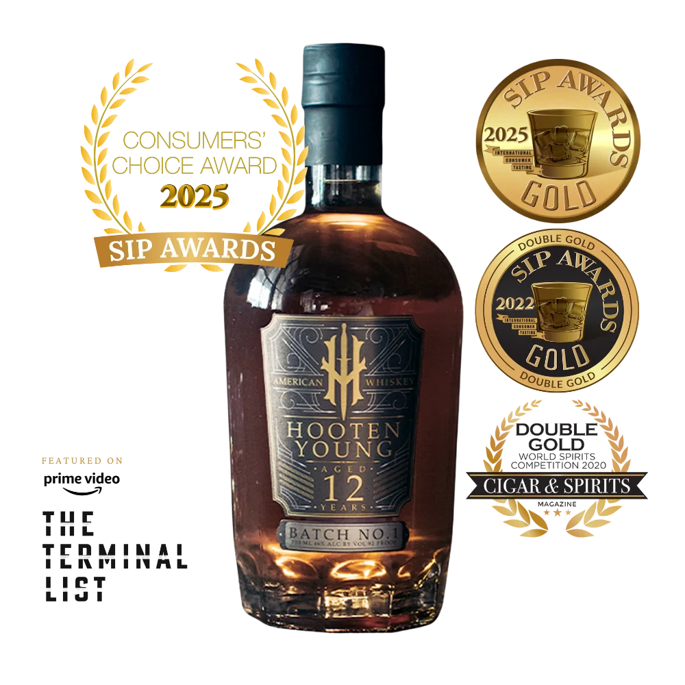 Hooten Young 12 Year American Whiskey - Gold Consumer Choice Award- Product Image Square