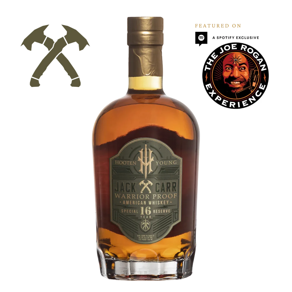 Hooten Young 16 Year Jack Carr Warrior Proof American Whiskey - Product Image Square Featured on Joe Rogan Podcast